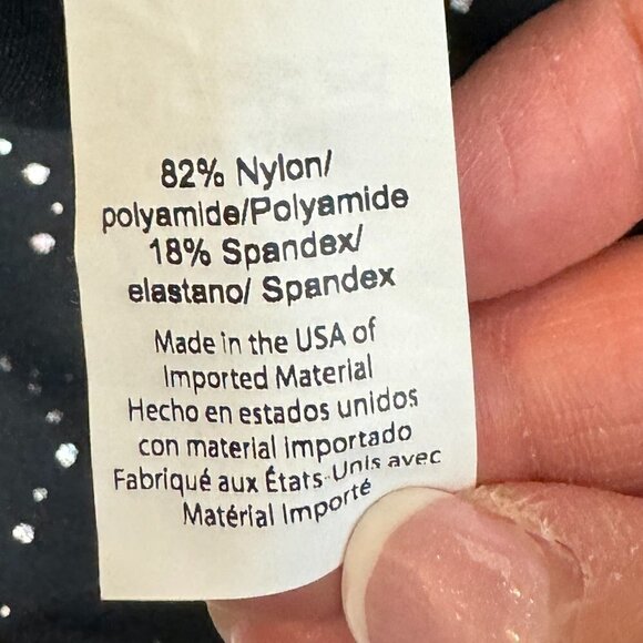 NWOT -Alloy Ombre High Waisted Midi Legging, Black Gunmetal Speckle  - Size L - Picture 8 of 11